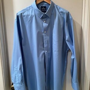 Stafford Men's Light Blue Dress Shirt 18/18-1/2 34-35 Classic Fit